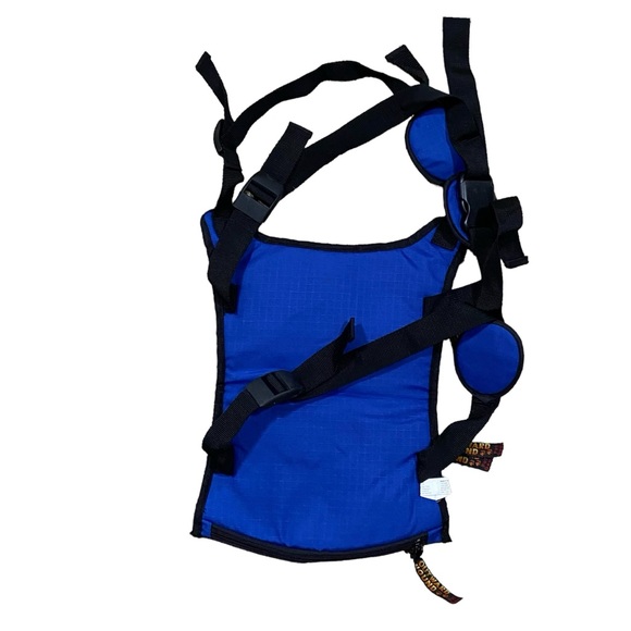 Outward Hound Blue Nylon Dog Backpack Saddlebag Size Medium - Picture 3 of 5